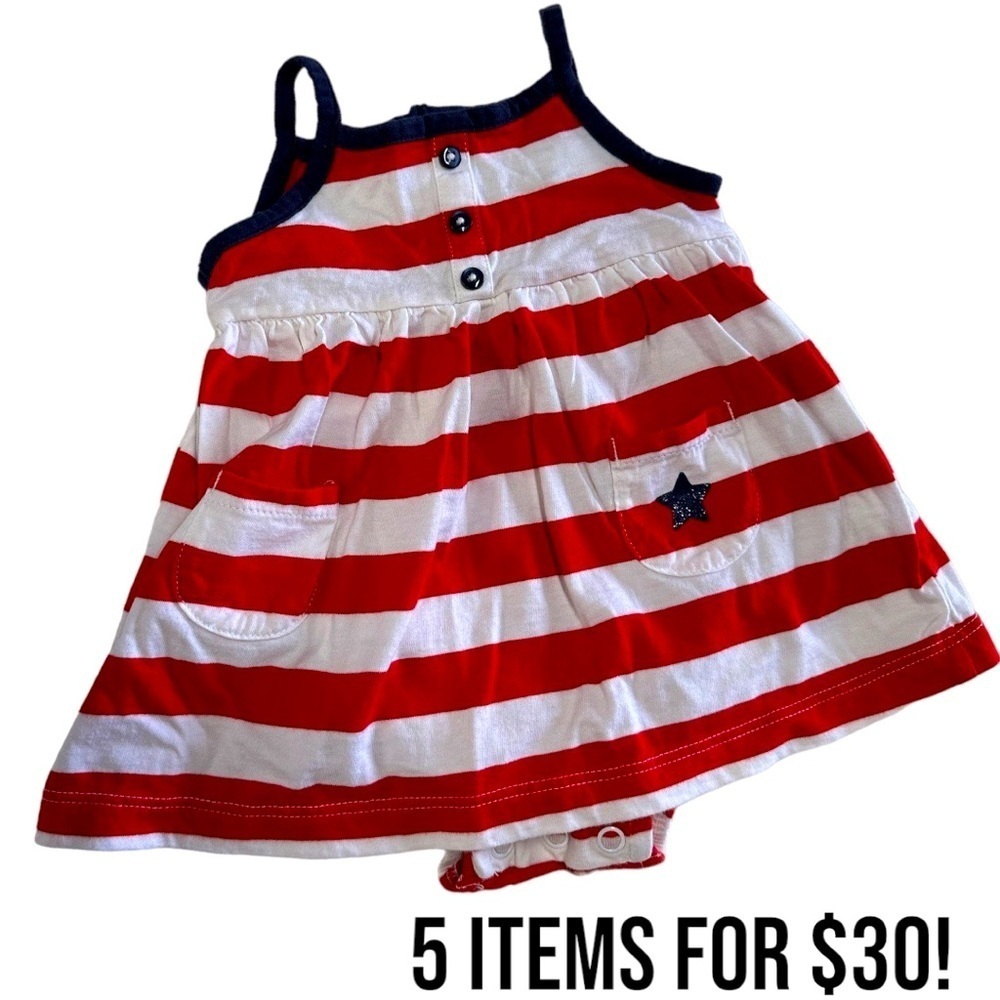 5/$30 Carter’s 6m baby girl bodysuit dress